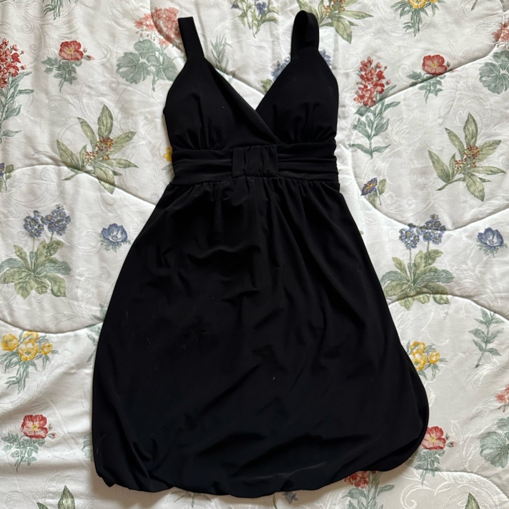 Vintage Taboo Bubble Mini Dress Sleeveless Black Sz M